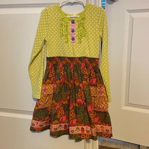 Matilda Jane Size 6 long sleeved dress